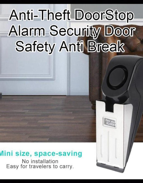 Load image into Gallery viewer, Electronic Burglar Alarm Intelligent Home Security Wedge Door Stop Alarm System Device Hotel Intruder Alert Detection 2668south
