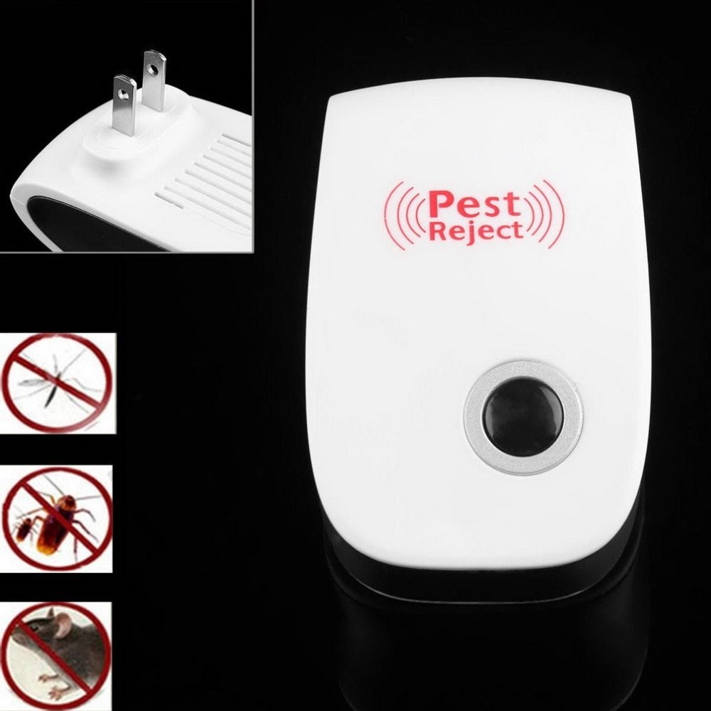 Electronic Ultrasonic Healthy Rechargeble Anti Mosquito Insect Pest Reject Mouse Repellent Repeller Practical Home EUUS Plug 2668south