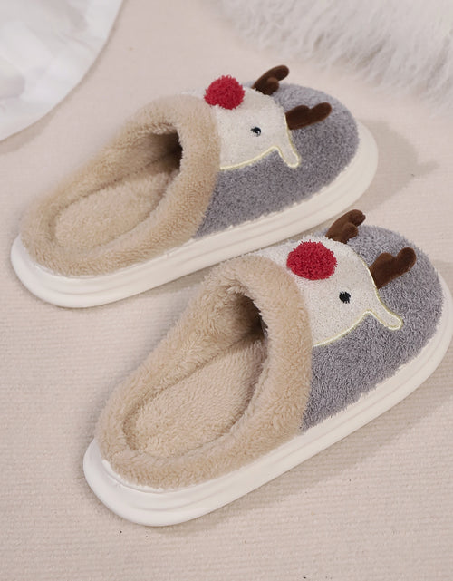 Load image into Gallery viewer, Elk Furry PVC Flat Slippers 2668south
