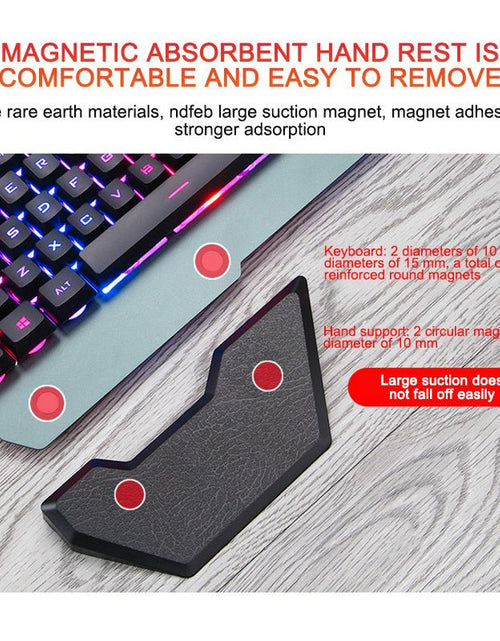 Load image into Gallery viewer, ErgonomicWired Gaming Keyboard with RGB Backlight Phone Holder 2668south
