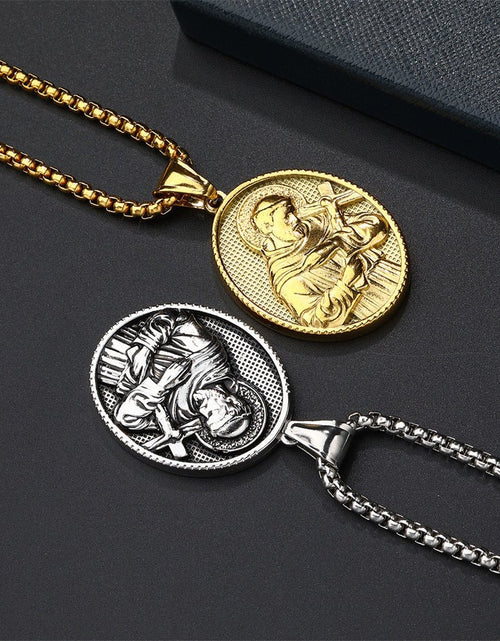 Load image into Gallery viewer, European And American Fashion Style Personalized Pendant Necklace Men&#39;s Cross 2668south
