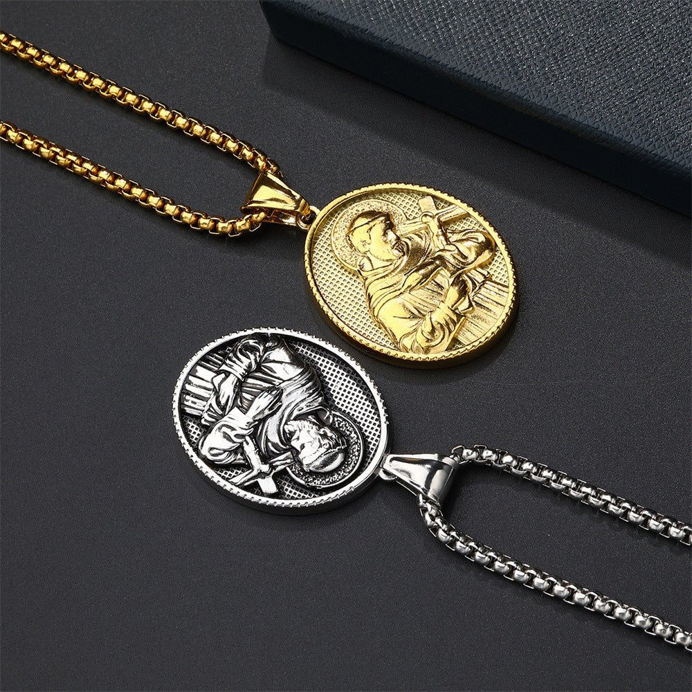 European And American Fashion Style Personalized Pendant Necklace Men's Cross 2668south