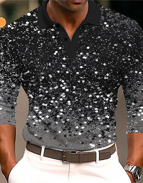 Load image into Gallery viewer, European And American Men&#39;s Casual Printed 3D Polo Shirt Outdoor Leisure Daily 2668south
