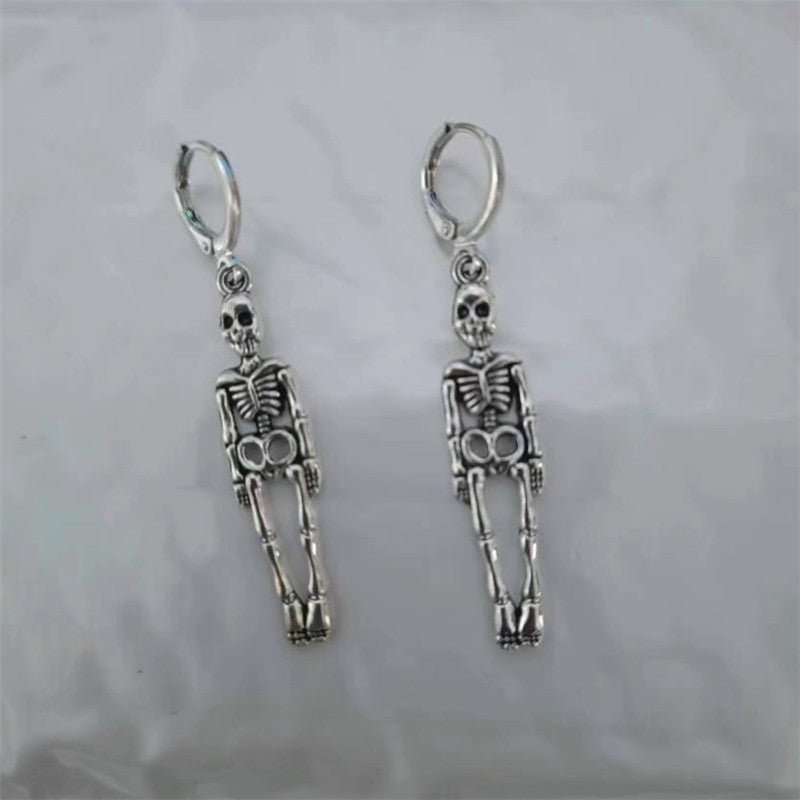 European And American Popular Exaggerated Gothic Skull Earrings 2668south