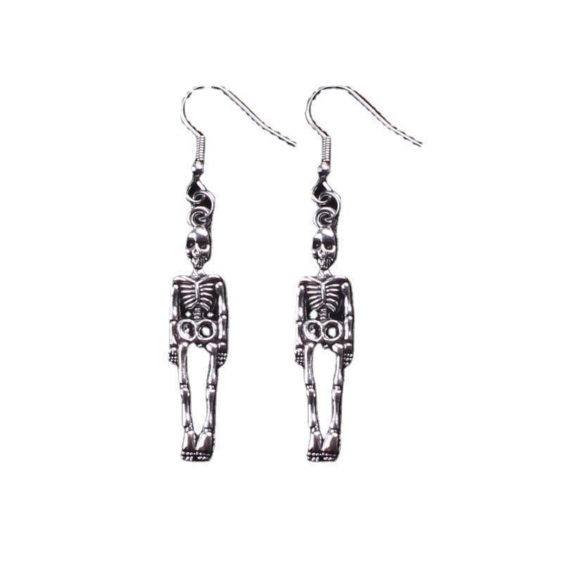 European And American Popular Exaggerated Gothic Skull Earrings 2668south