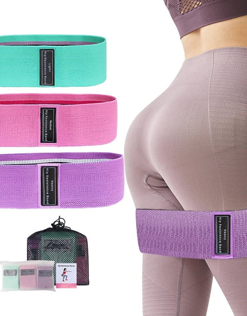 Load image into Gallery viewer, Fabric Resistance Hip Booty Bands Non-Slip Band Glute Workout Trainer Thick Bands Stretch Fitness Strips Loops Yoga Equipment 2668south
