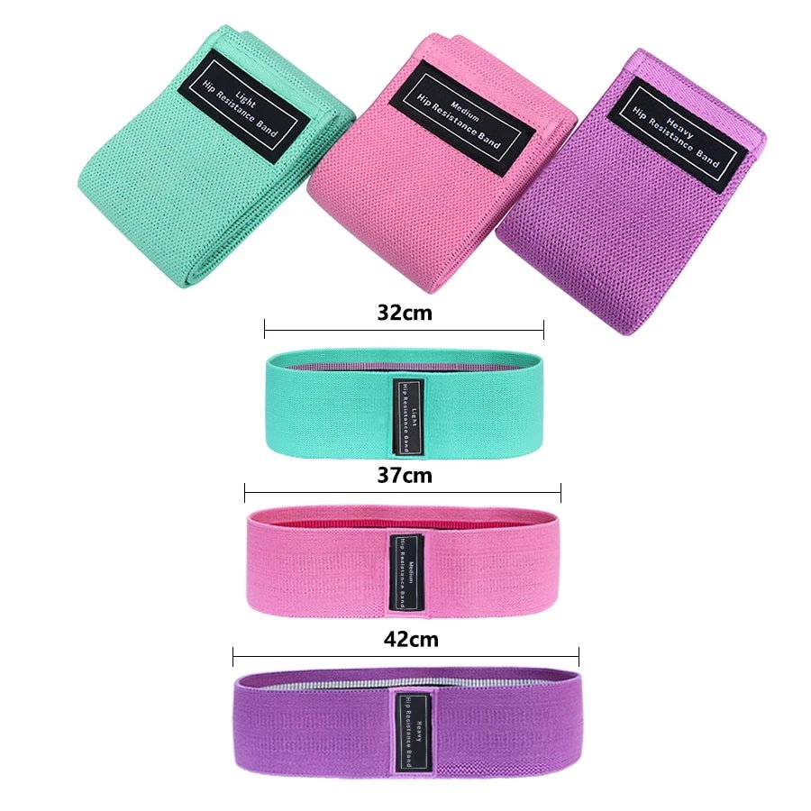 Fabric Resistance Hip Booty Bands Non-Slip Band Glute Workout Trainer Thick Bands Stretch Fitness Strips Loops Yoga Equipment 2668south