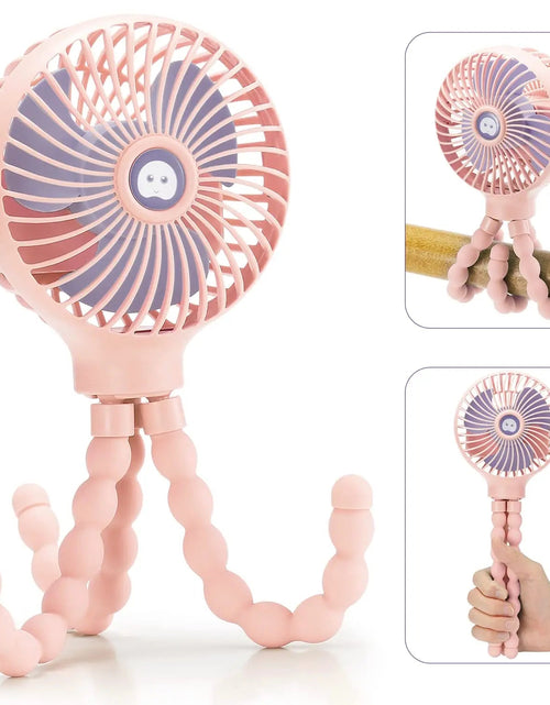 Load image into Gallery viewer, Fan for Cart Stroller Fan Portable Outdoor Fan Clip on for Baby 600Mah USB Rechargeable Handheld Electric Fan for Home 3 Speeds 2668south
