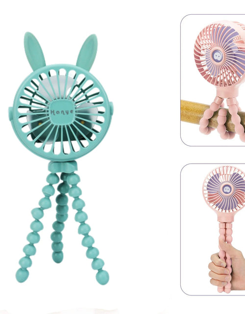 Load image into Gallery viewer, Fan for Cart Stroller Fan Portable Outdoor Fan Clip on for Baby 600Mah USB Rechargeable Handheld Electric Fan for Home 3 Speeds 2668south
