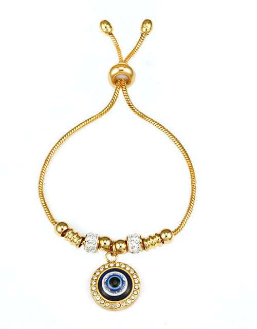 Load image into Gallery viewer, Fashion Adjustable Pull Out Blue Eye Bracelet 2668south
