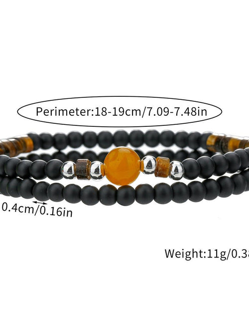 Load image into Gallery viewer, Fashion Black Agate Tiger Eye Beaded Bracelet Simple 2668south
