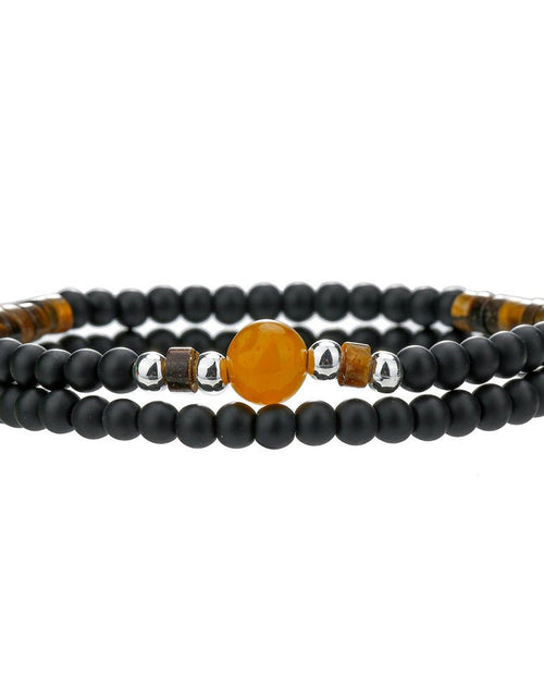 Load image into Gallery viewer, Fashion Black Agate Tiger Eye Beaded Bracelet Simple 2668south
