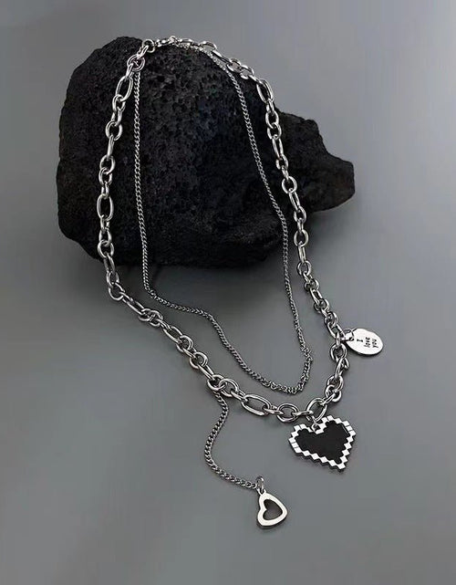 Load image into Gallery viewer, Fashion Double-layer Titanium Steel Necklace For Women 2668south
