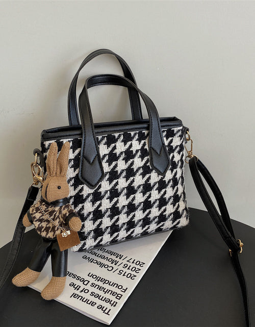 Load image into Gallery viewer, Fashion Houndstooth Shoulder Bags Portable Checkerboard Handbags All-match Messenger Bag Women Totes 2668south
