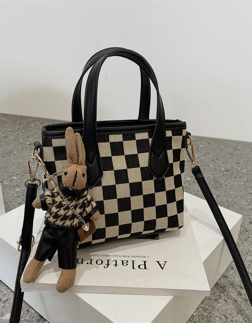 Load image into Gallery viewer, Fashion Houndstooth Shoulder Bags Portable Checkerboard Handbags All-match Messenger Bag Women Totes 2668south
