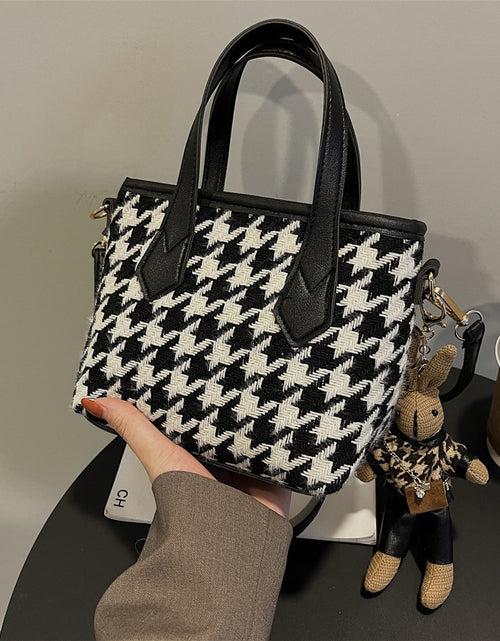 Load image into Gallery viewer, Fashion Houndstooth Shoulder Bags Portable Checkerboard Handbags All-match Messenger Bag Women Totes 2668south
