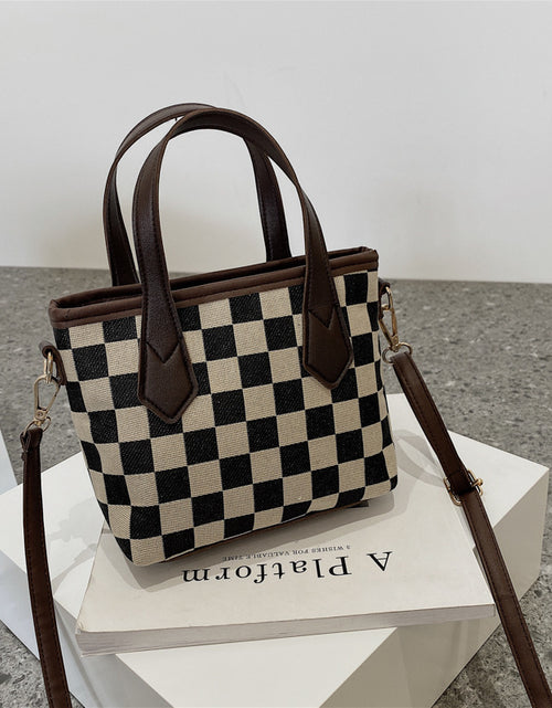 Load image into Gallery viewer, Fashion Houndstooth Shoulder Bags Portable Checkerboard Handbags All-match Messenger Bag Women Totes 2668south
