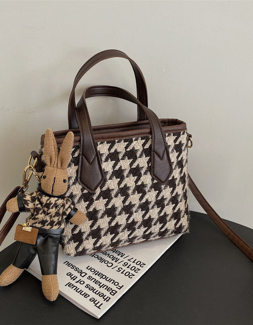 Load image into Gallery viewer, Fashion Houndstooth Shoulder Bags Portable Checkerboard Handbags All-match Messenger Bag Women Totes 2668south
