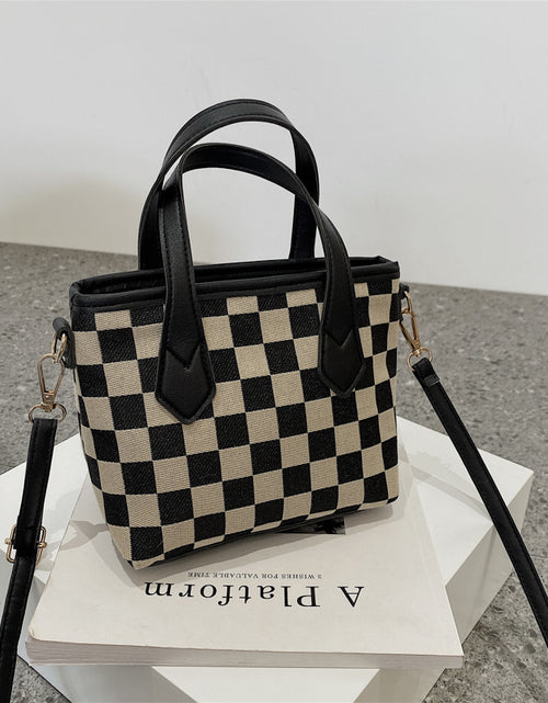 Load image into Gallery viewer, Fashion Houndstooth Shoulder Bags Portable Checkerboard Handbags All-match Messenger Bag Women Totes 2668south
