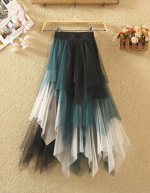 Load image into Gallery viewer, Fashion Irregular With Personality Tulle Skirt Women 2668south
