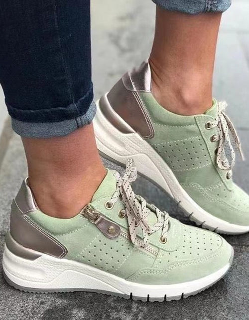 Load image into Gallery viewer, Fashion Lace-up Sneakers Women Cozy Tinck-soled Sports Shoes 2668south
