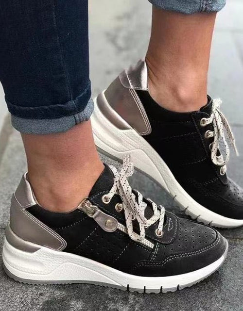 Load image into Gallery viewer, Fashion Lace-up Sneakers Women Cozy Tinck-soled Sports Shoes 2668south
