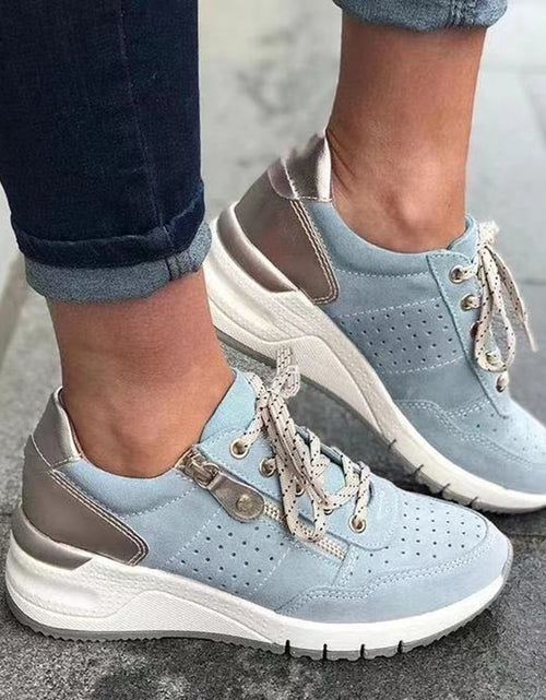 Load image into Gallery viewer, Fashion Lace-up Sneakers Women Cozy Tinck-soled Sports Shoes 2668south
