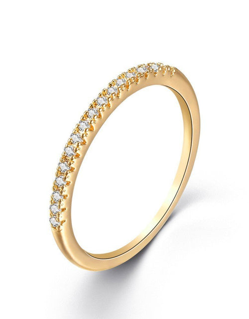 Load image into Gallery viewer, Fashion Micro-inlaid Zircon Ring Female Niche 2668south
