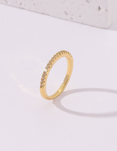 Load image into Gallery viewer, Fashion Micro-inlaid Zircon Ring Female Niche 2668south
