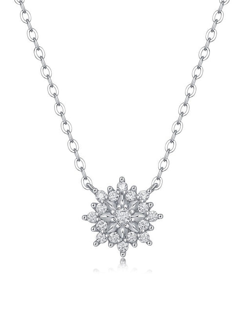 Load image into Gallery viewer, Fashion Moissanite Silver SUNFLOWER Pendant 2668south
