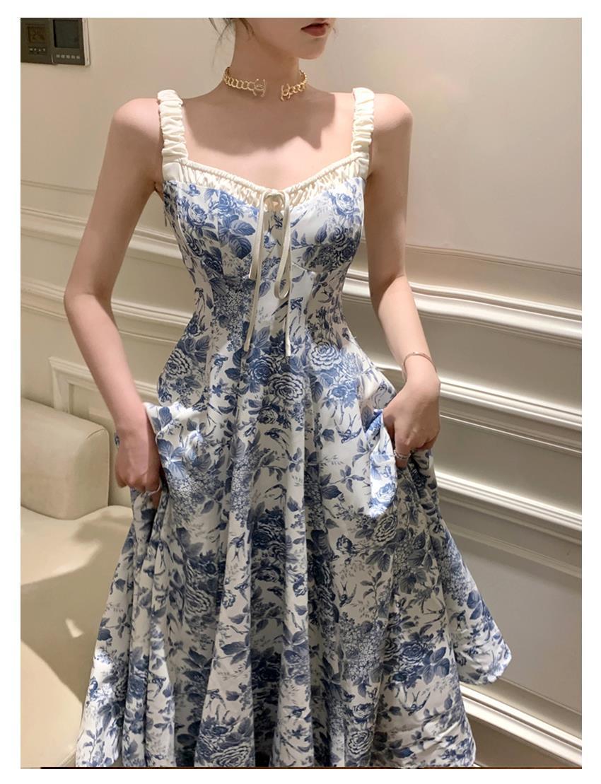 Fashion Retro Women Floral Strap Dress 2668south