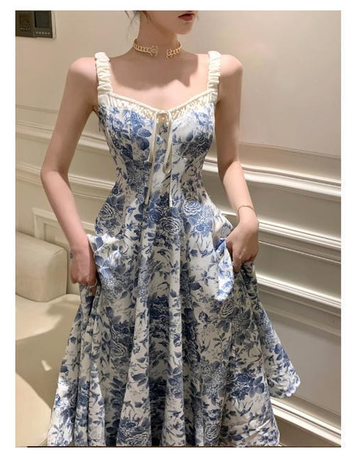 Load image into Gallery viewer, Fashion Retro Women Floral Strap Dress 2668south
