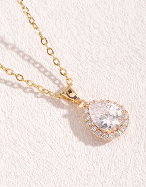 Load image into Gallery viewer, Fashion Zircon Water Drops Pendant Necklace For Women 2668south
