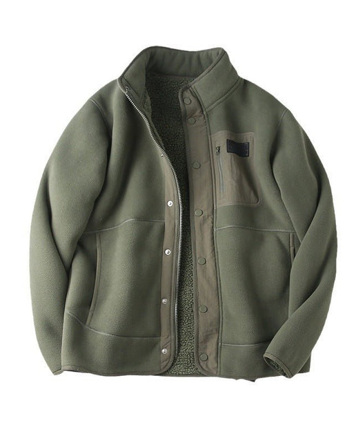 Load image into Gallery viewer, Fleece-lined Thickened Stand Collar Pocket Jacket 2668south
