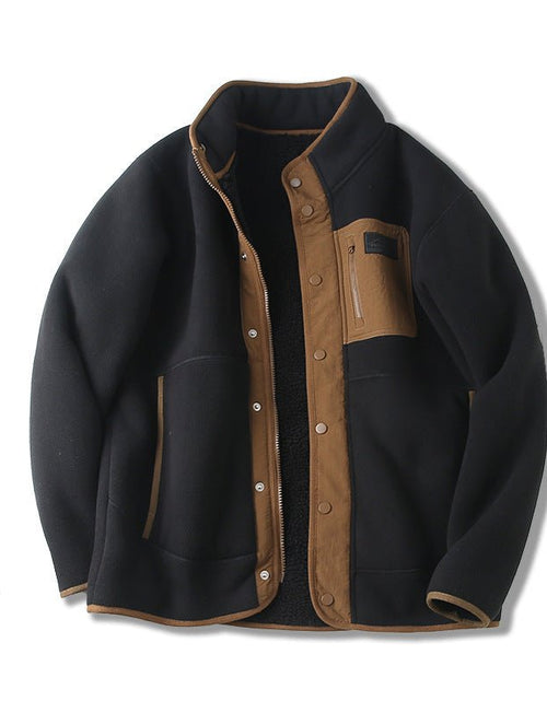 Load image into Gallery viewer, Fleece-lined Thickened Stand Collar Pocket Jacket 2668south
