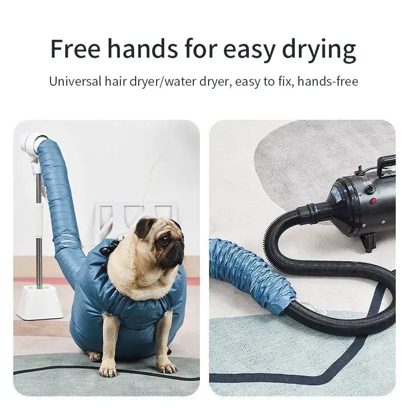 Folding Dog Hair Dryer Portable Pet Drying Bag Efficient Dogs Hair Dryers Blow Bag Cat Dryer Winter Pets Cleaning Accessories 2668south