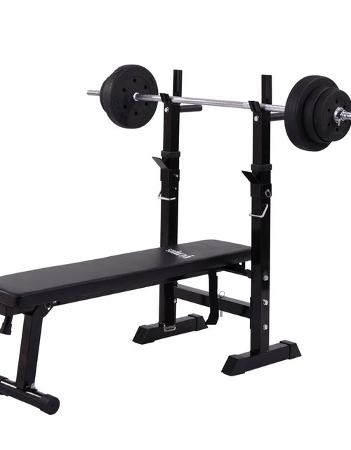 Load image into Gallery viewer, Folding Weight Bench Home Gym Adjustable Strength Training Adjustable Barbell Rack 2668south
