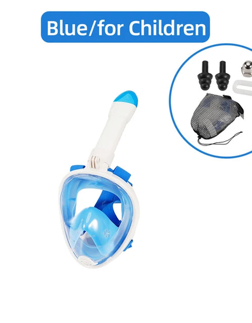 Load image into Gallery viewer, Full Face Snorkel Mask Snorkeling Swimming Diving Mask Wide View Anti-Fog Anti-Leak Safe Breathing System for Adult Kids Gift 2668south
