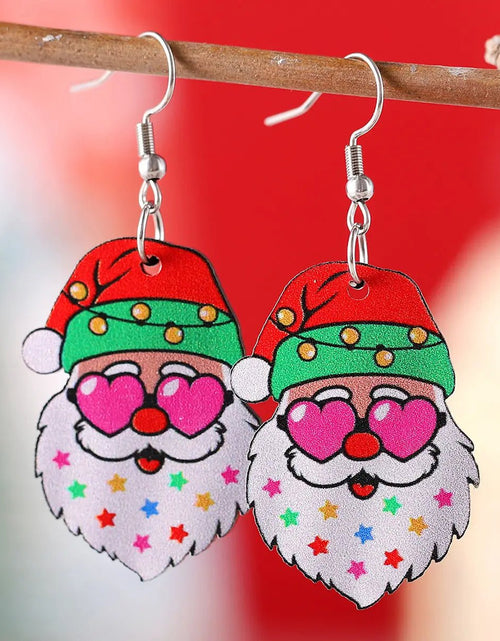 Load image into Gallery viewer, Funny Santa Claus Earrings Christmas Pendant Earrings Gift 2668south
