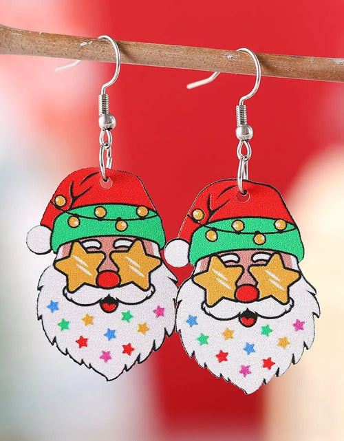 Load image into Gallery viewer, Funny Santa Claus Earrings Christmas Pendant Earrings Gift 2668south
