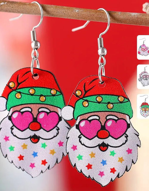 Load image into Gallery viewer, Funny Santa Claus Earrings Christmas Pendant Earrings Gift 2668south
