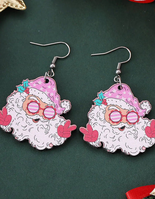 Load image into Gallery viewer, Funny Santa Claus Earrings Christmas Pendant Earrings Gift 2668south
