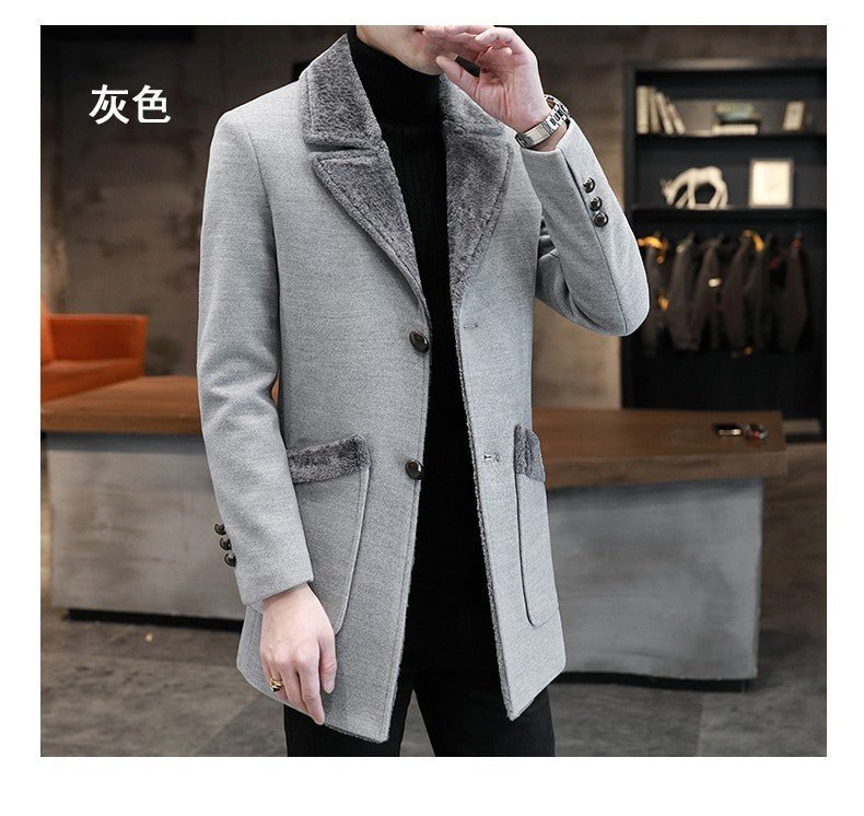 Fur And Leather Overcoat Male 2668south