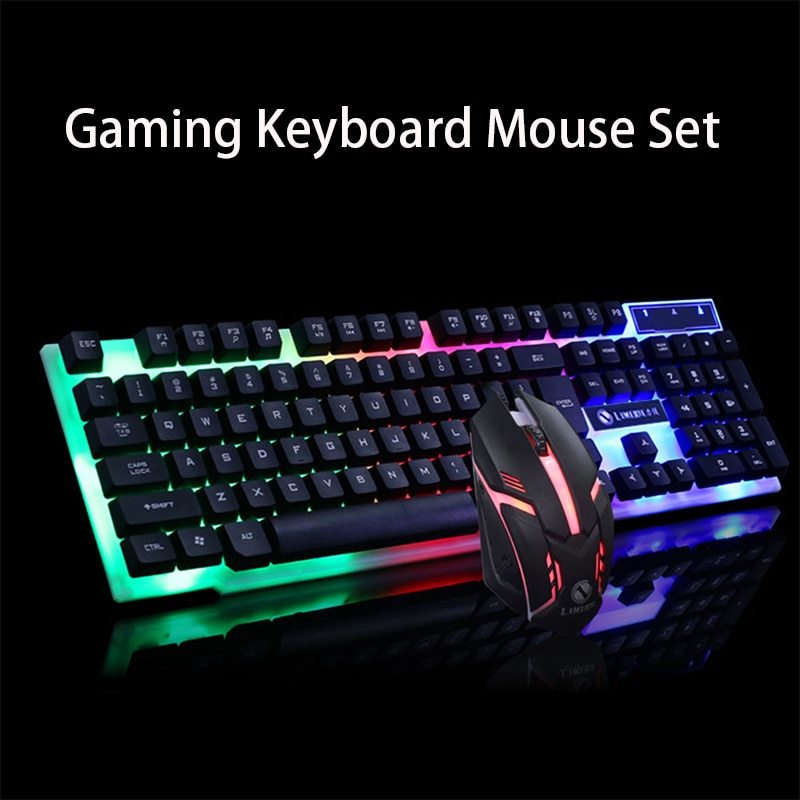 GTX300 Gaming CF LOL Gaming Keyboard Mouse Glowing Set 2668south