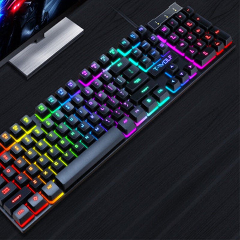 Gaming Usb Luminous Wired Keyboard Floating Manipulator 2668south