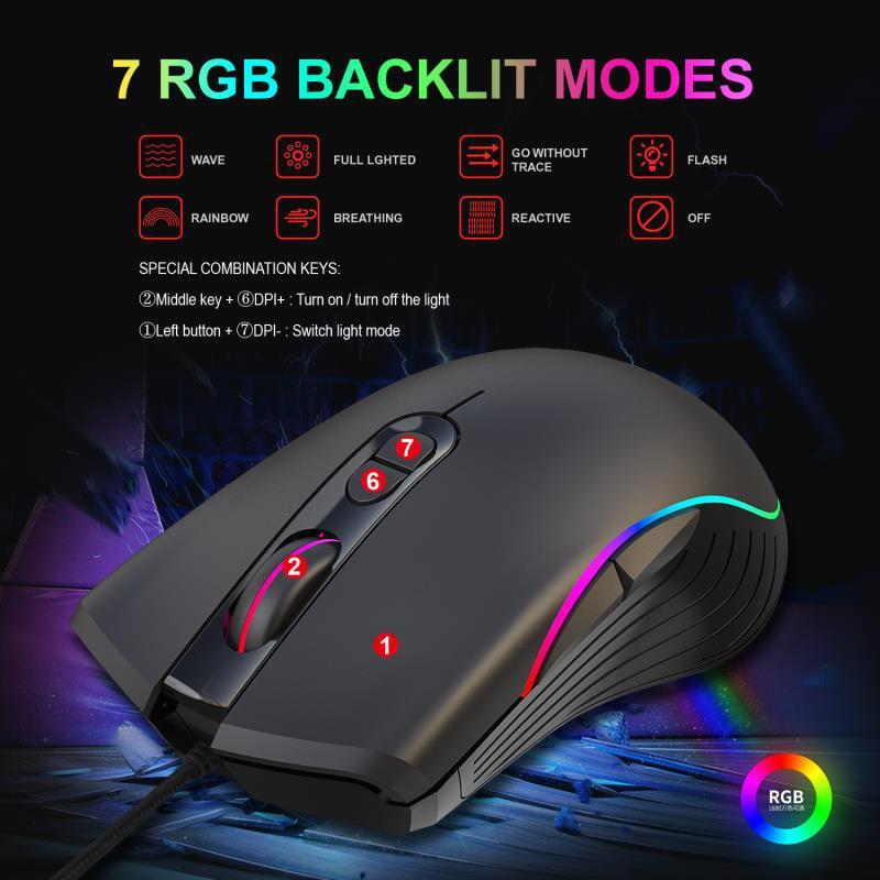 Glowing Gaming Mouse Gaming Wired Mouse 2668south