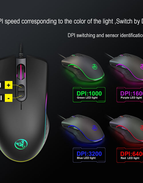 Load image into Gallery viewer, Glowing Gaming Mouse Gaming Wired Mouse 2668south
