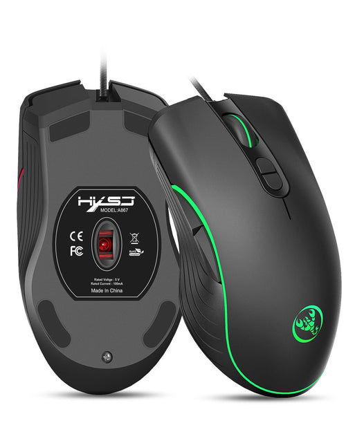 Load image into Gallery viewer, Glowing Gaming Mouse Gaming Wired Mouse 2668south
