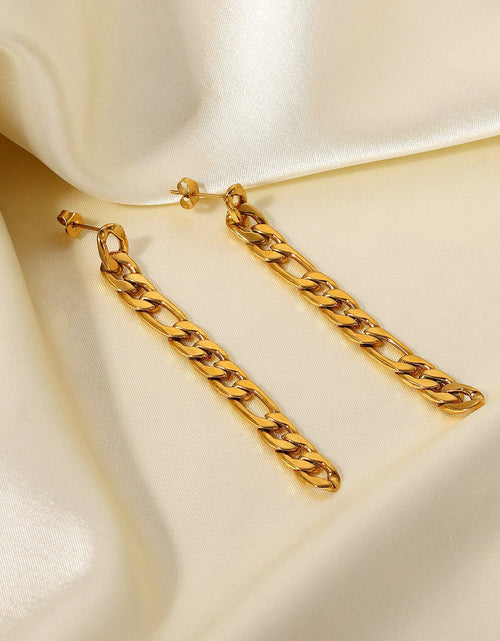 Load image into Gallery viewer, Gold Ear Chain Earrings Non-fading Titanium Steel 2668south
