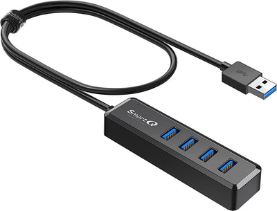 H302S USB 3.0 Hub for Laptop with 2Ft Long Cable, Multi Port Expander, Fast Data Transfer USB Splitter Compatible with Windows PC, Mac, Printer, Mobile HDD 2668south